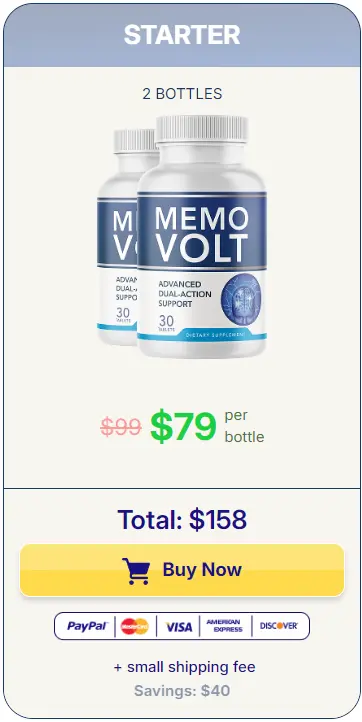 MemoVolt 2-Bottle Price