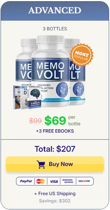 MemoVolt 3 Bottle Price
